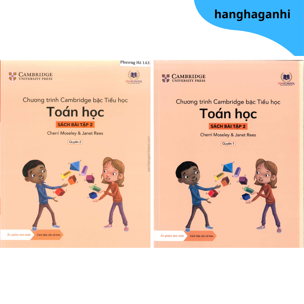 Cambridge Song Ngữ bậc Tiểu học - TOÁN HỌC - Sách bài tập 2 - Quyển 1 & 2