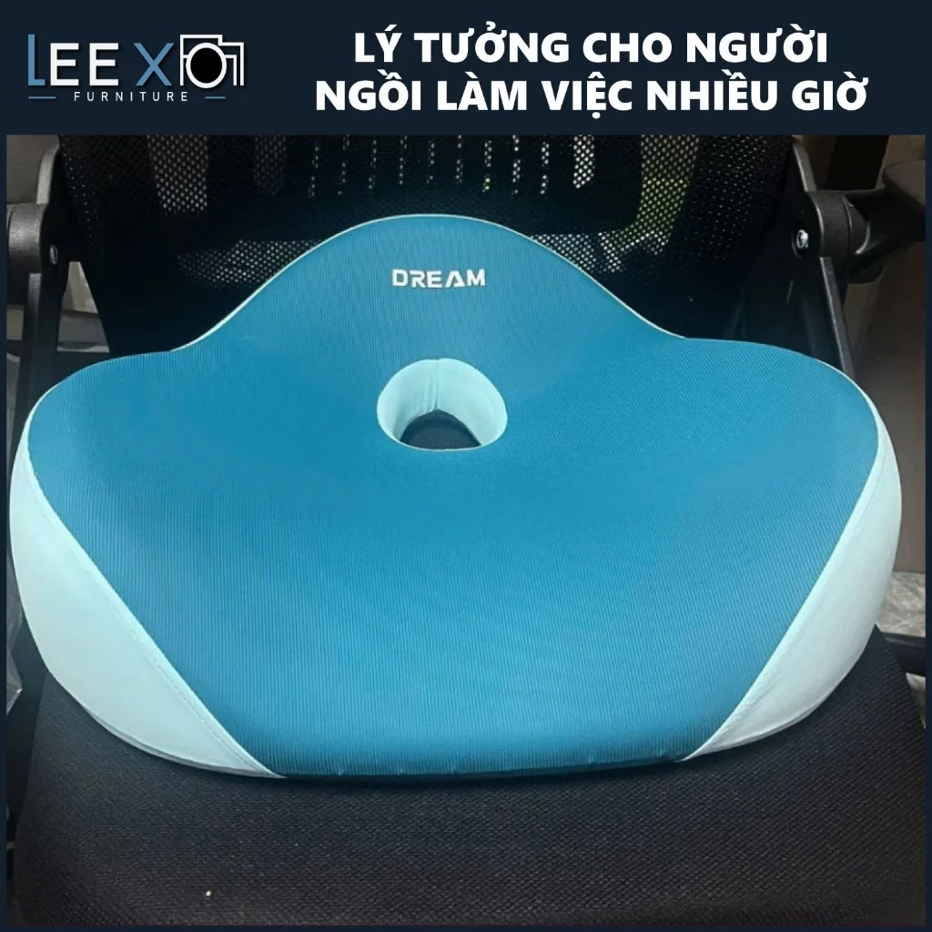 Đệm Ngồi Văn Phòng DREAM – Gối Công Thái Học Êm Ái, Giúp Giảm Đau Mông, Tận Hưởng Sự Thoải Mái Khi Làm Việc_thumbnail_3
