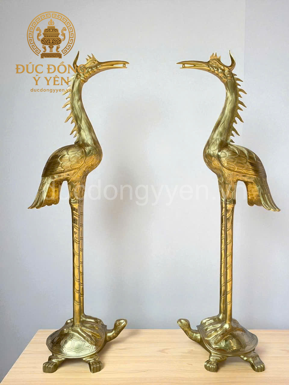 Hạc thờ cao 1m92 cm đúc đồng cát tút 