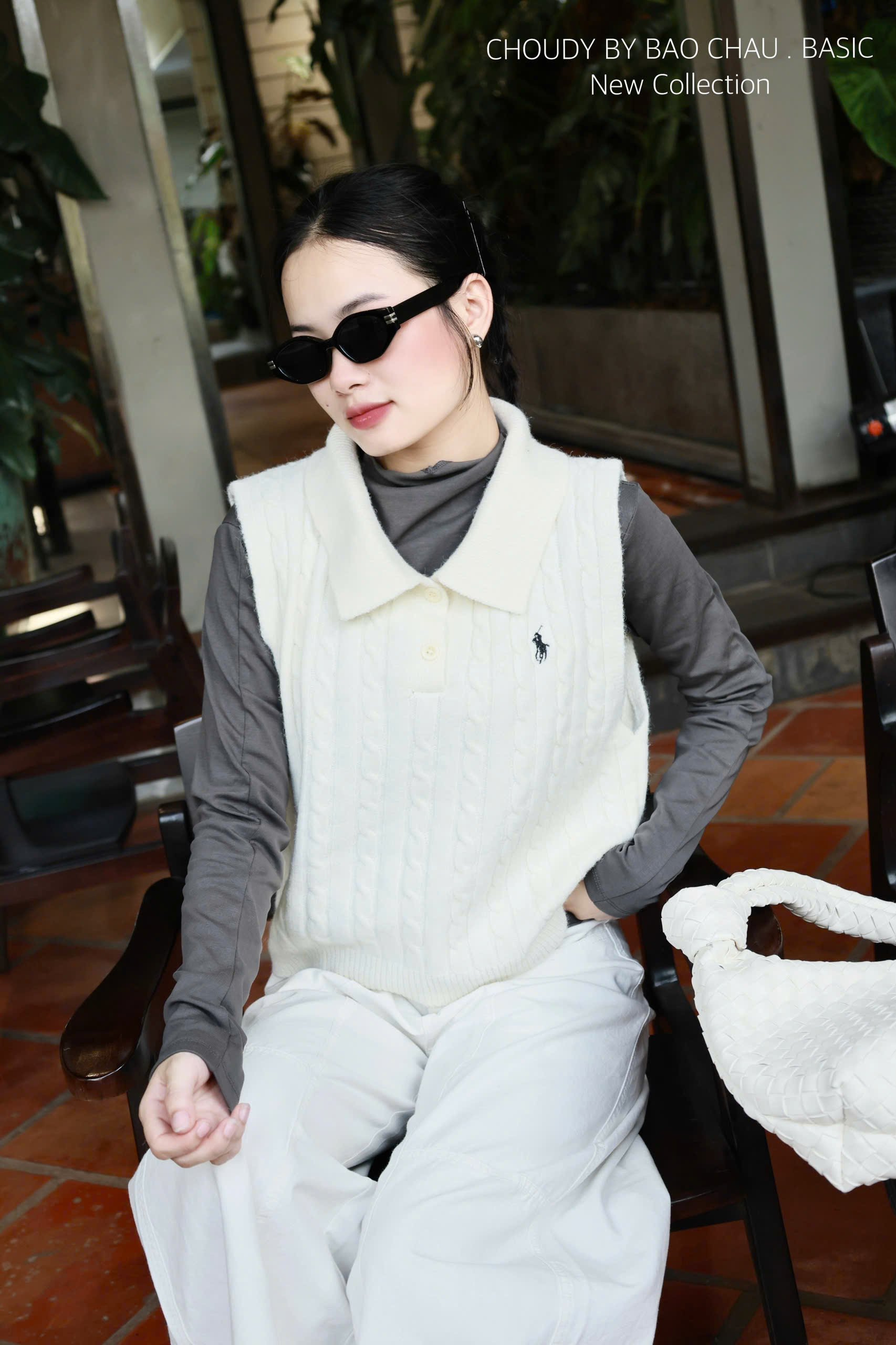 SALE A540 ÁO DỆT KIM TRẮNG