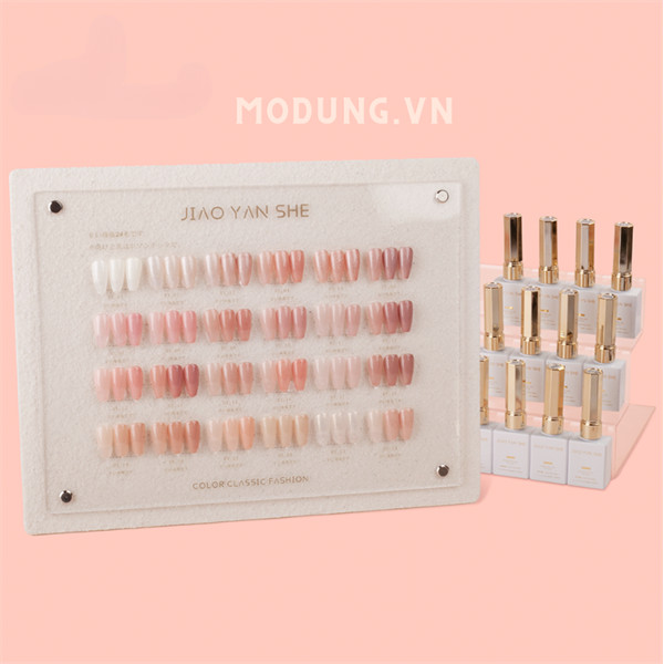 Set sơn gel - 24 màu -thạch hồng nhũ kim tuyến - JIAO YAN SHE_thumbnail_0