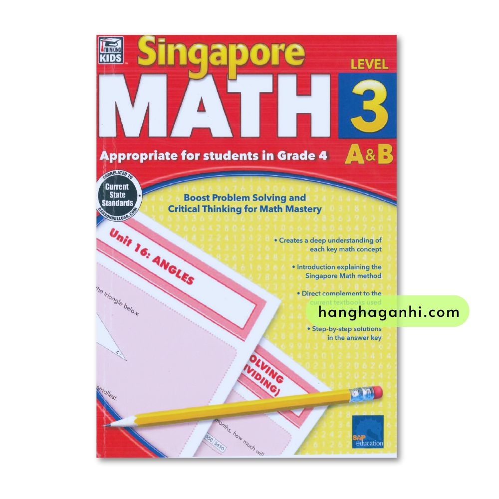 Sách Toán Sing Singapore Math Level 1,2,3,4 Bản in lazer đẹp, tặng đáp án_thumbnail_2