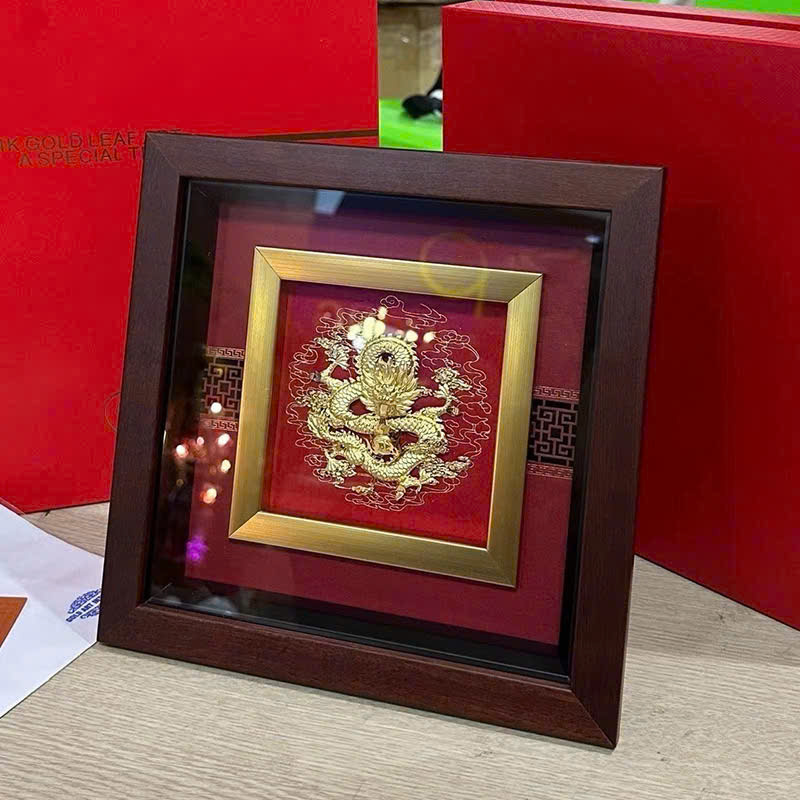 Tranh rồng mạ vàng 24k KT 23CM X 23CM _thumbnail_2