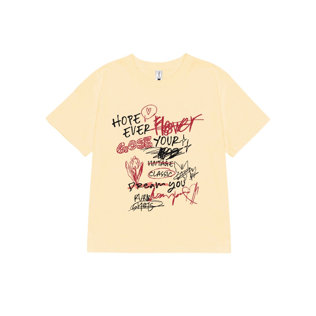 Áo thun baby tee AB002 Miucho chất vải cotton in brand name