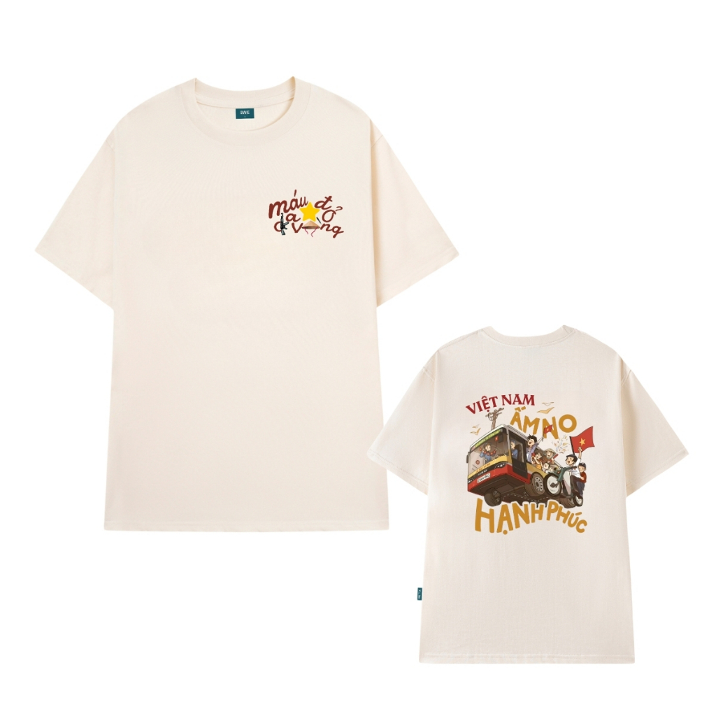 Áo thun Việt Nam Độc lập tự do, Ấm no hạnh phúc dáng oversize nam nữ - Local Brand We Tee T024_thumbnail_5