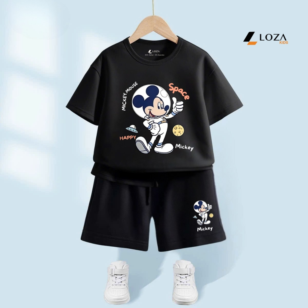 Bộ đồ bé trai in hình Mickey -  Loza Kids SB378_thumbnail_6