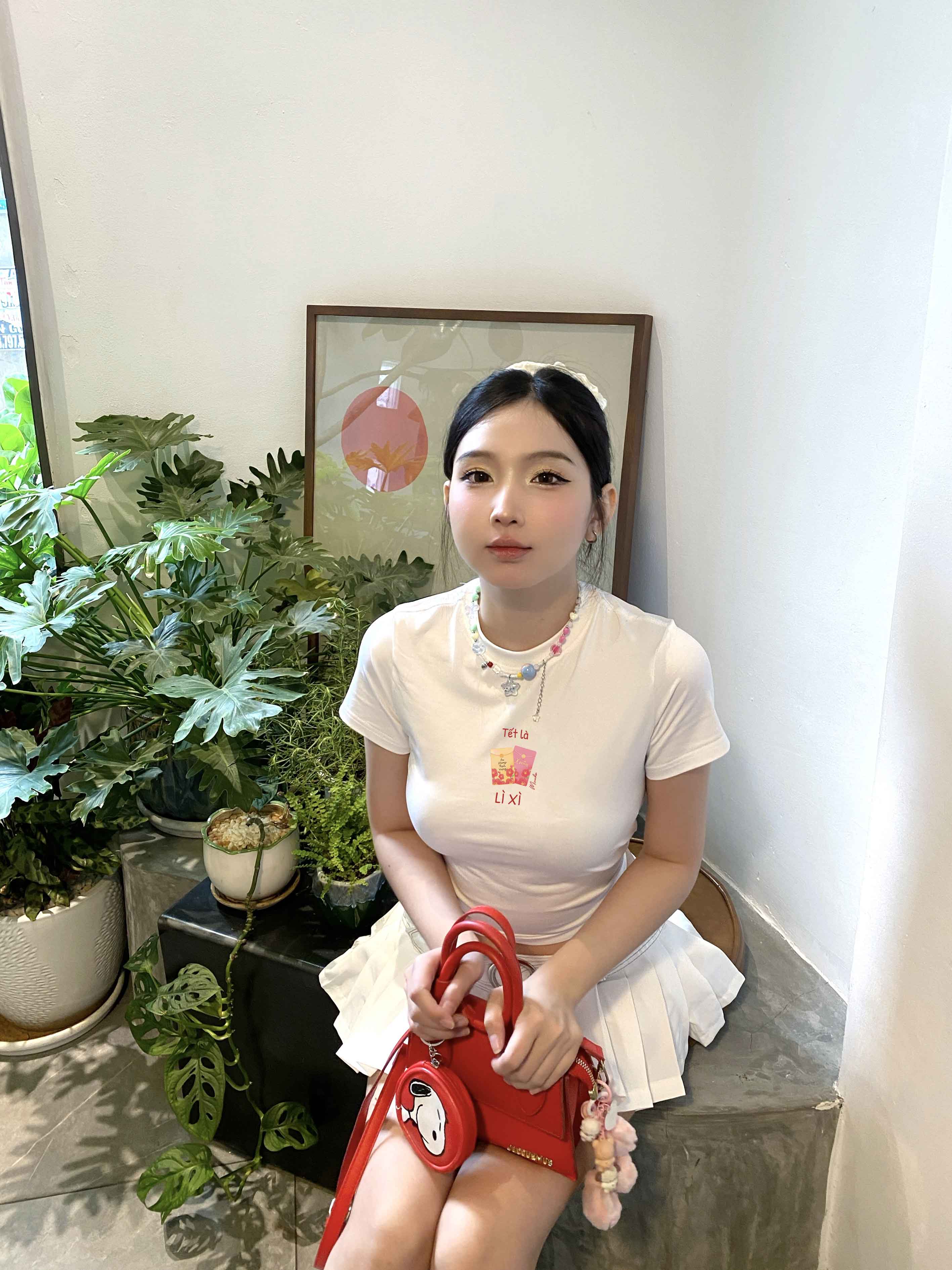 Áo baby tee tết cổ tròn chất vải cotton 4c co giãn thoáng mát 1849 Miucho in mix_thumbnail_3