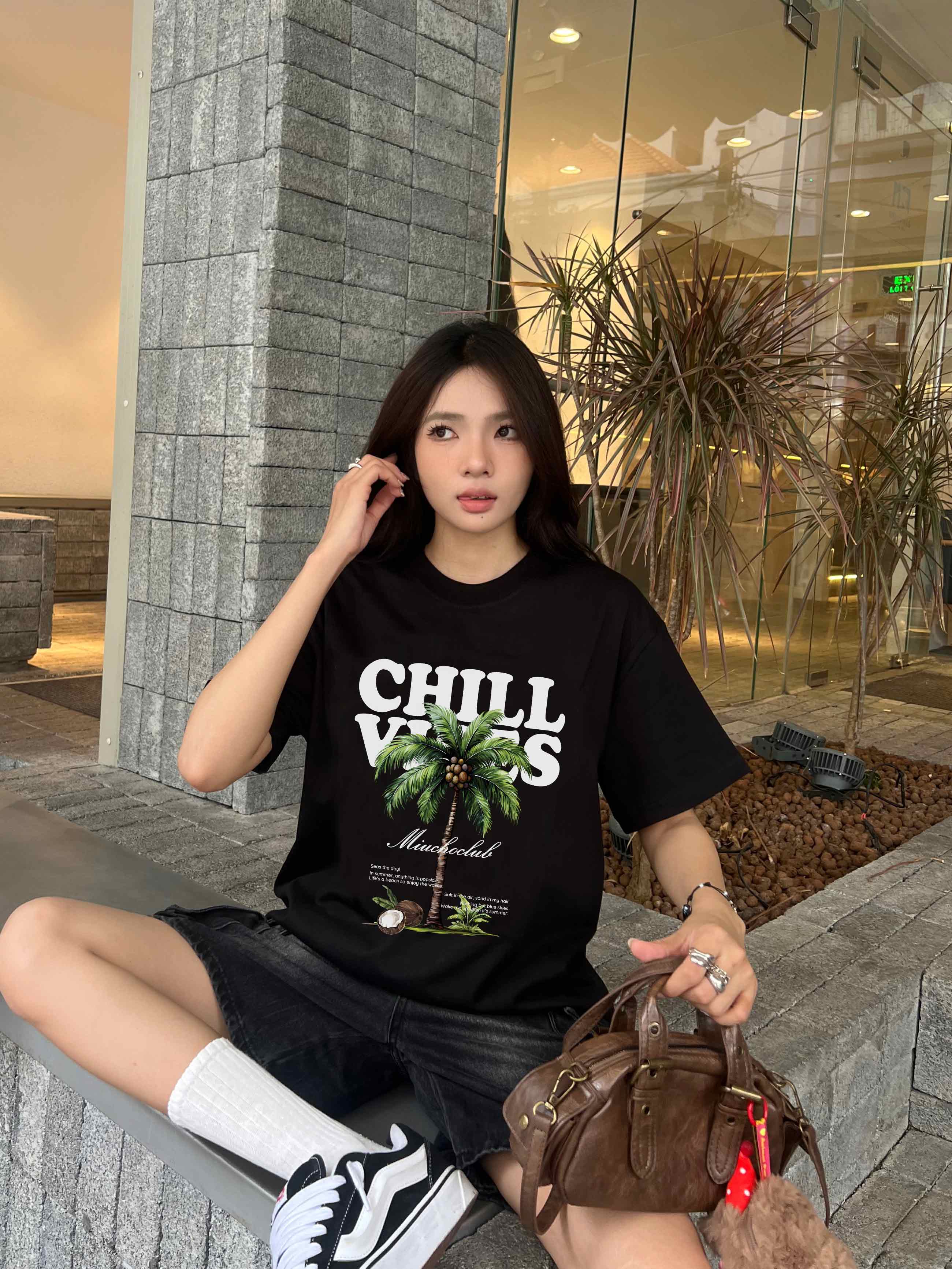 Áo thun boxy hè biển AXD2365 Miucho chất vải cotton thoáng mát tay ngắn cổ tròn in mix_thumbnail_2