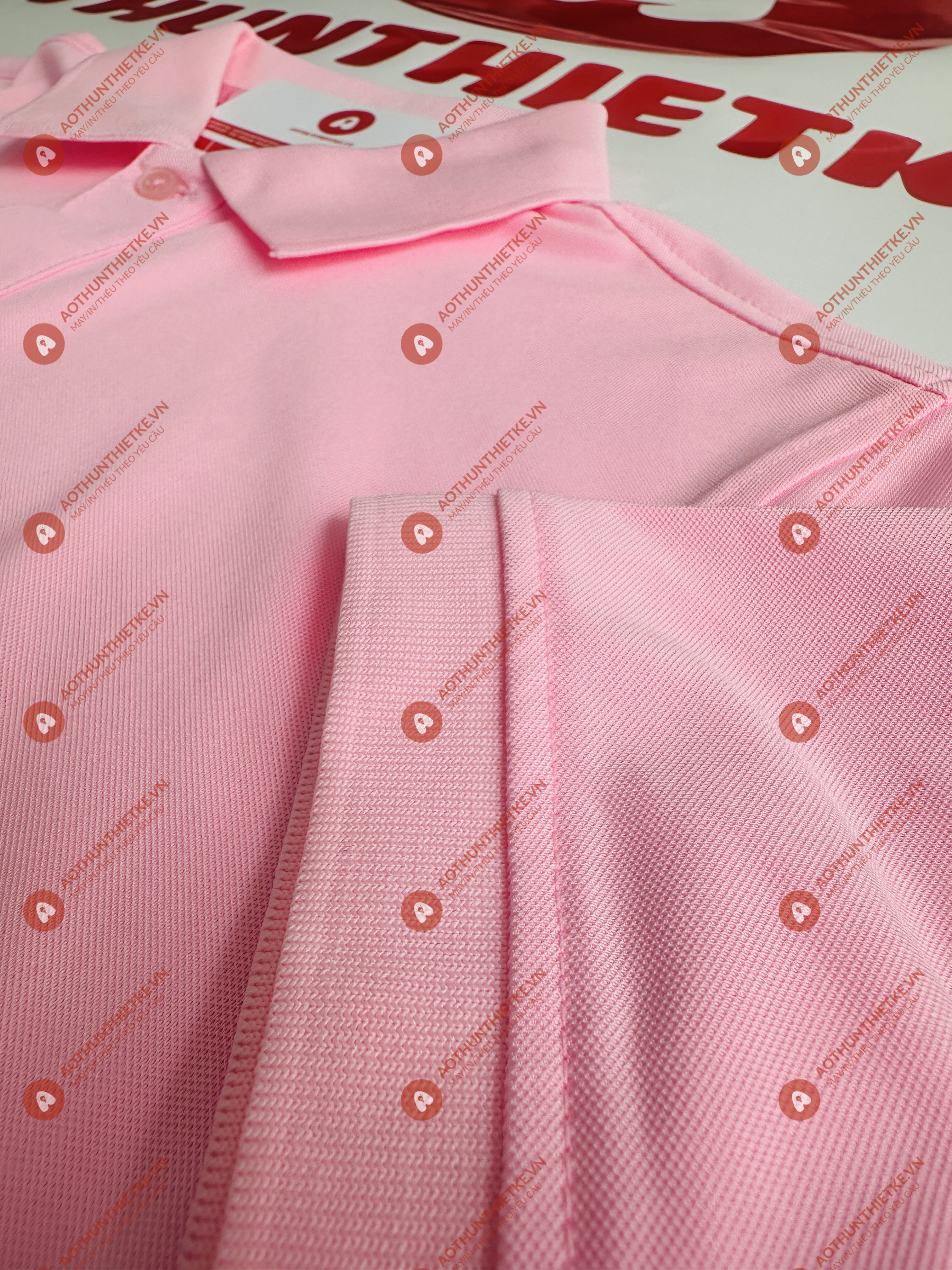 Áo Đồng Phục Polo Basic Hồng Phấn_thumbnail_2