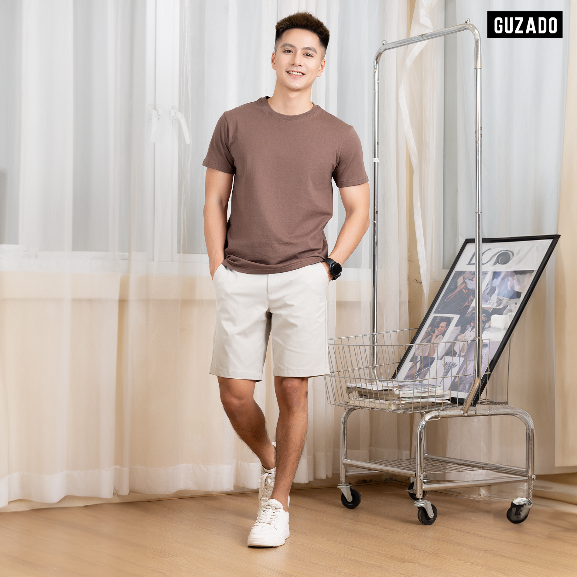 Áo Thun Trơn Thiết Kế Basic Nhiều Màu GTS05 Thương Hiệu GUZADO_thumbnail_11