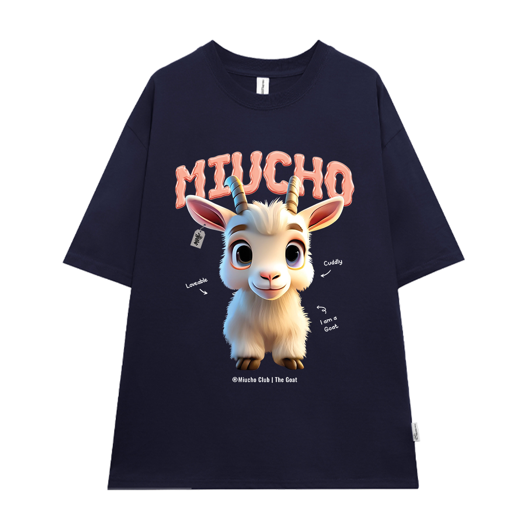 Áo thun form rộng 12 con giáp tuổi Mùi ATD1239 Miucho tay ngắn cổ tròn in mix_thumbnail_17