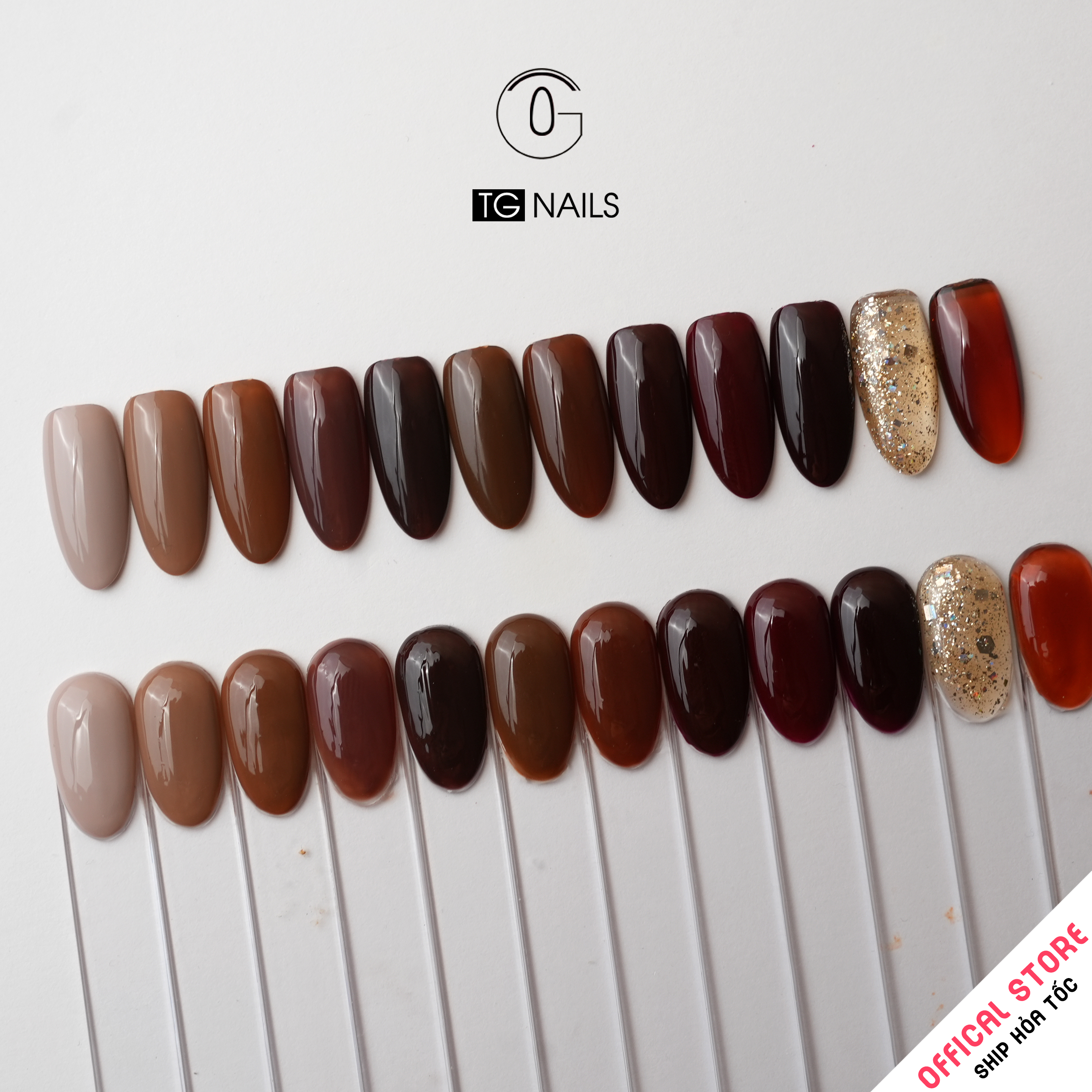 ComBo 12 màu Nâu Socola TG Nails kèm bảng màu_thumbnail_5