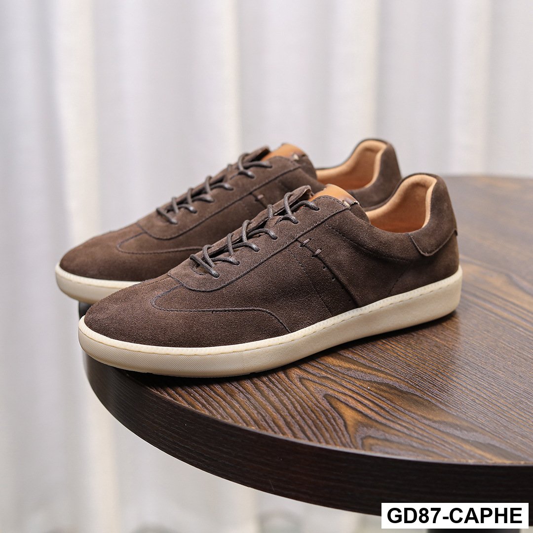GD87 -  Giày Nam Retro Da Bò Lớp Đầu Tiên – Da Lộn Nubuck Mờ – Cổ Thấp Thời Trang, Nhẹ Sang Trọng – Giày Casual Forrest Gump 2025_thumbnail_7