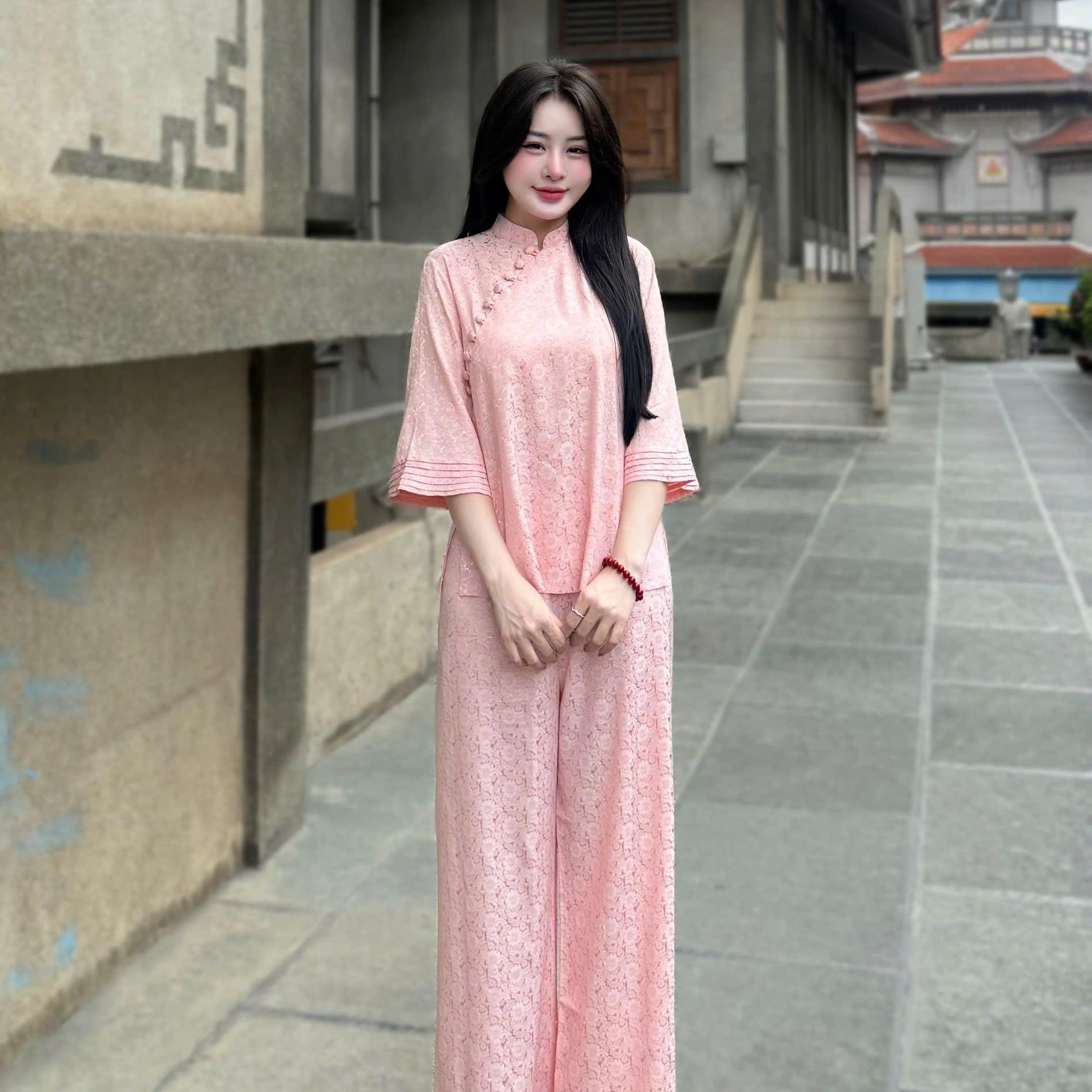 PP342 Pháp phục lễ chùa cao cấp Tinh Nhi tay xếp ly_thumbnail_12