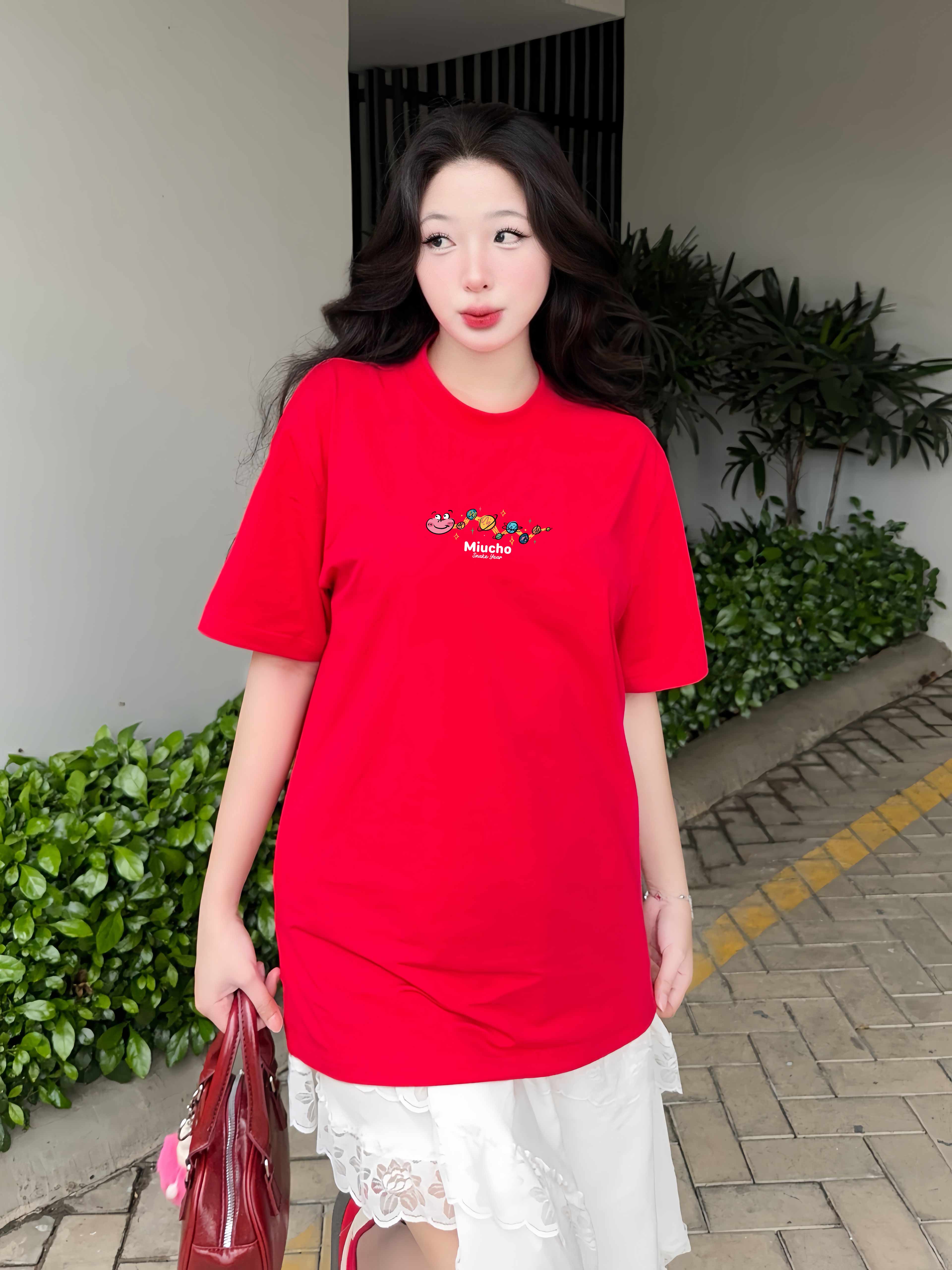 Áo thun tết local brand form rộng chất vải cotton 4c co giãn thoáng mát 1835 Miucho in mix_thumbnail_6