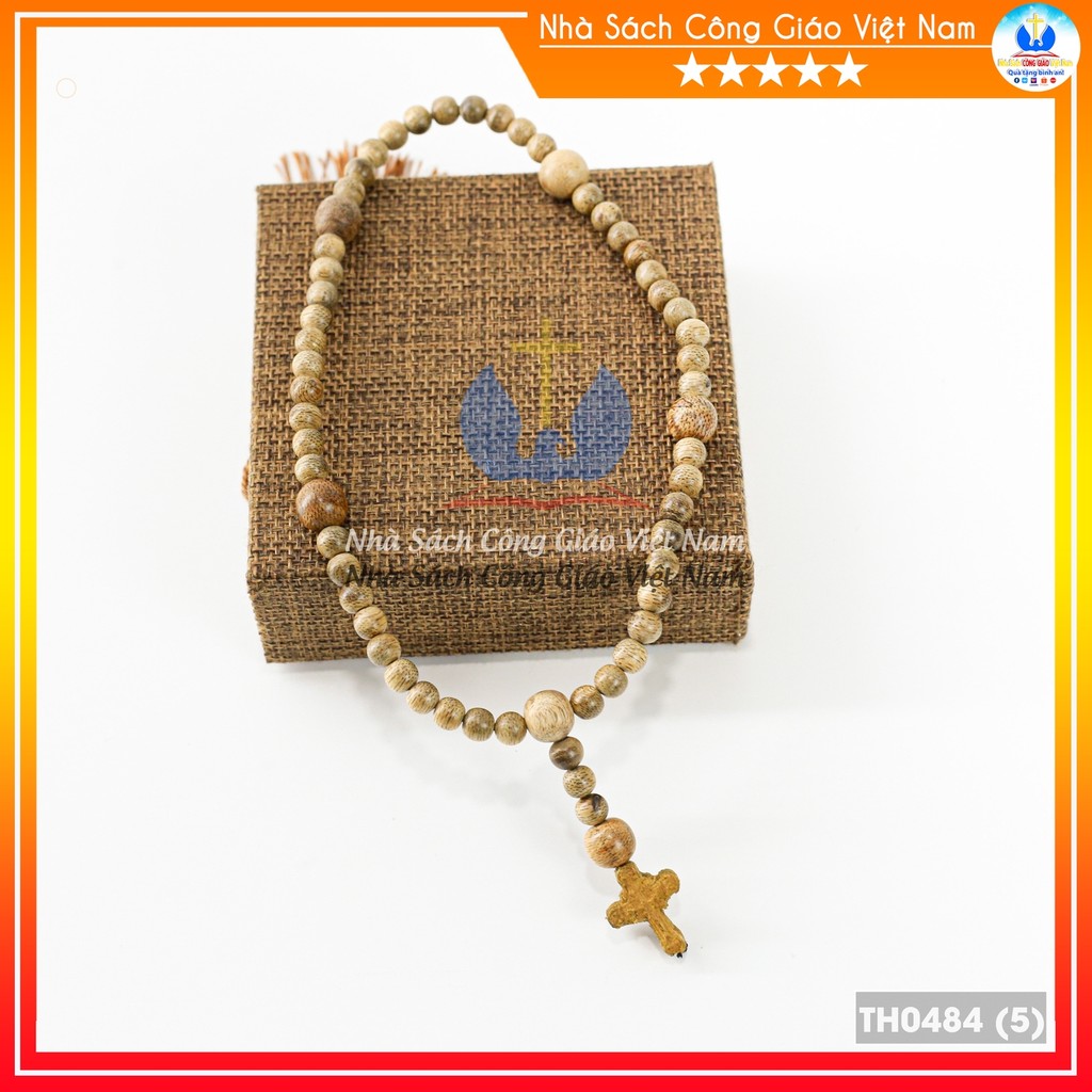 Tràng chuỗi Mân Côi 50 hạt trầm núi tốt già tuổi 8ly mix 10ly NS163 Quà tặng Công Giáo, GIÁNG SINH, sinh nhật - TH0484_thumbnail_0