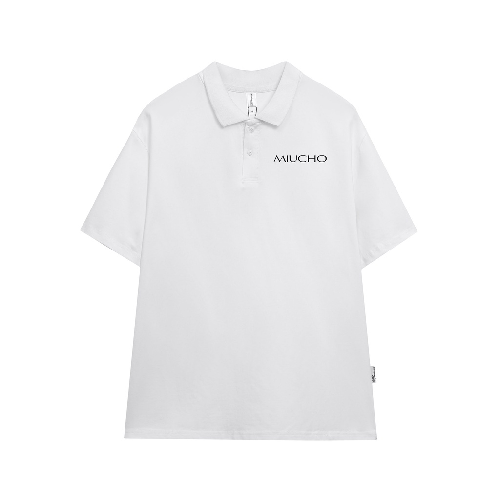 Áo polo nữ form rộng có cổ đẹp chất cotton form unisex PL041 Miucho in name_thumbnail_8