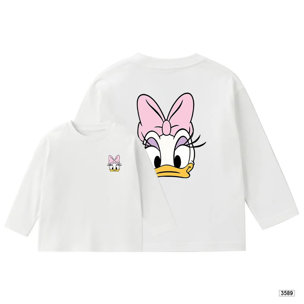 Áo thun trẻ em tay dài form rộng thiết kế hoạt hình dễ thương Kado 3589_thumbnail_0