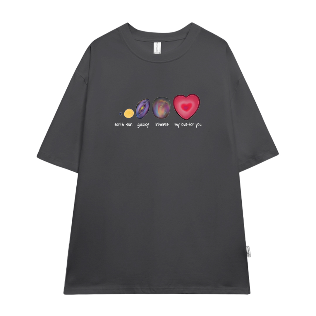 Áo thun cặp nam nữ form rộng 1958 Miucho vải 4c cotton 220gsm thoáng mát cổ tròn in mix_thumbnail_13