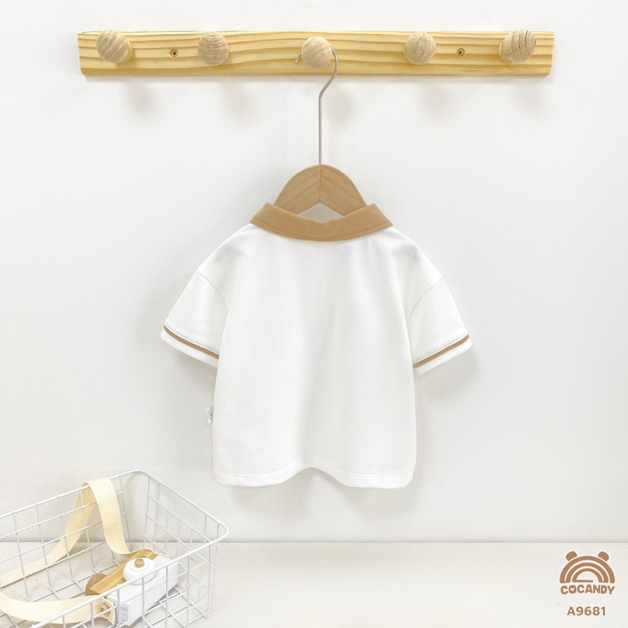 Áo cộc TRẮNG phối cổ nâu_thumbnail_1