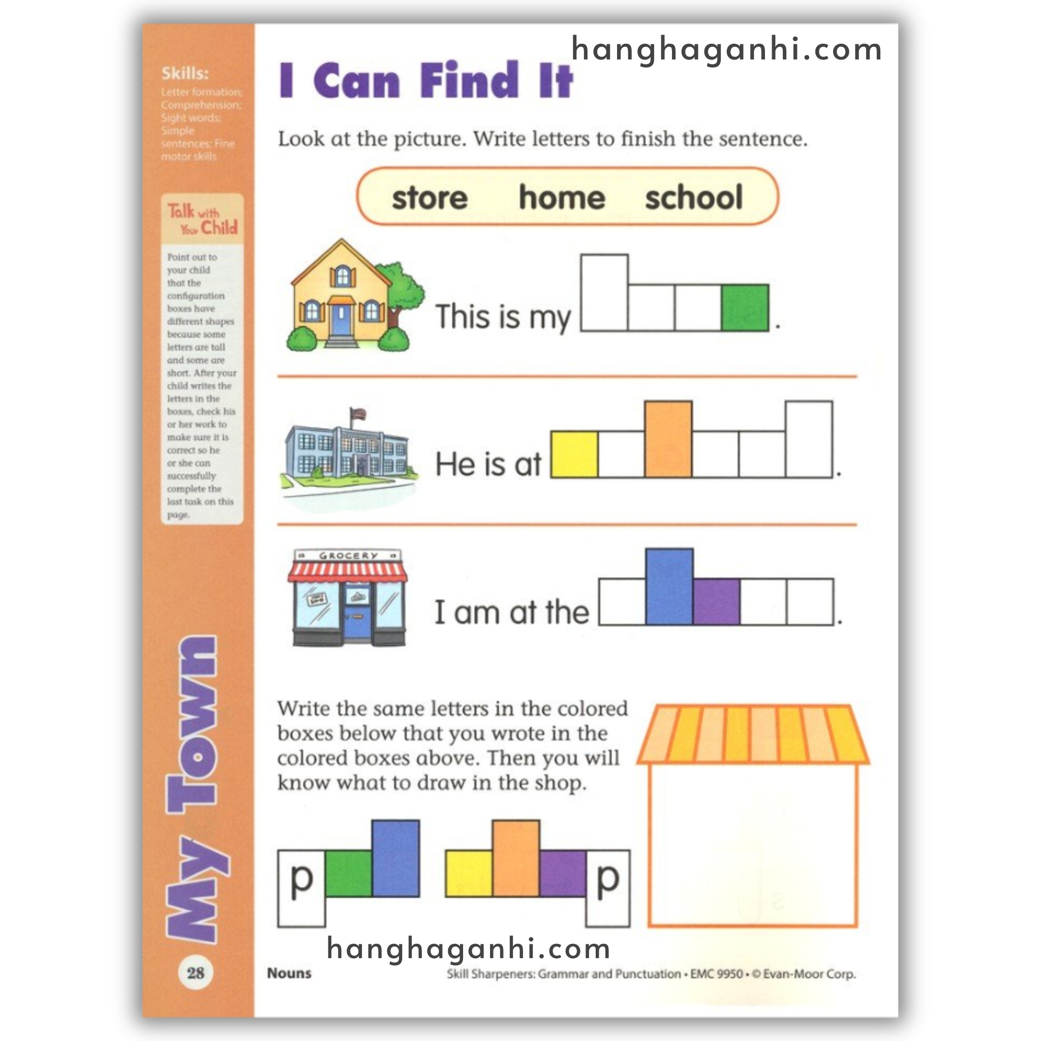Sách Evan-Moor Skill Sharpeners Grammar and Punctuation Grade K_thumbnail_8