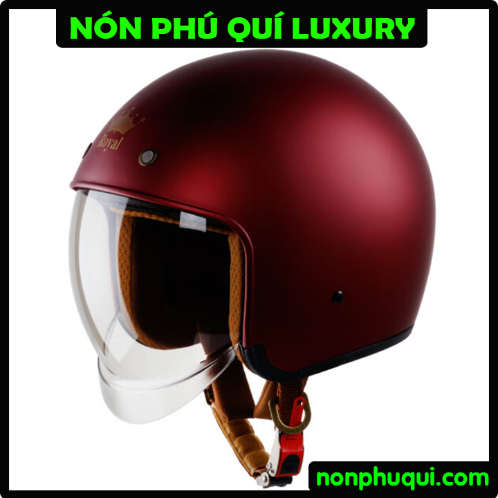 Nón Royal M139 Kính Âm Đỏ Đô