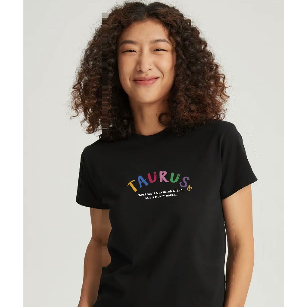 Áo baby tee ABD357 cung hoàng đạo Kim Ngưu TAURUS Miucho cotton cổ tròn in typography_thumbnail_2