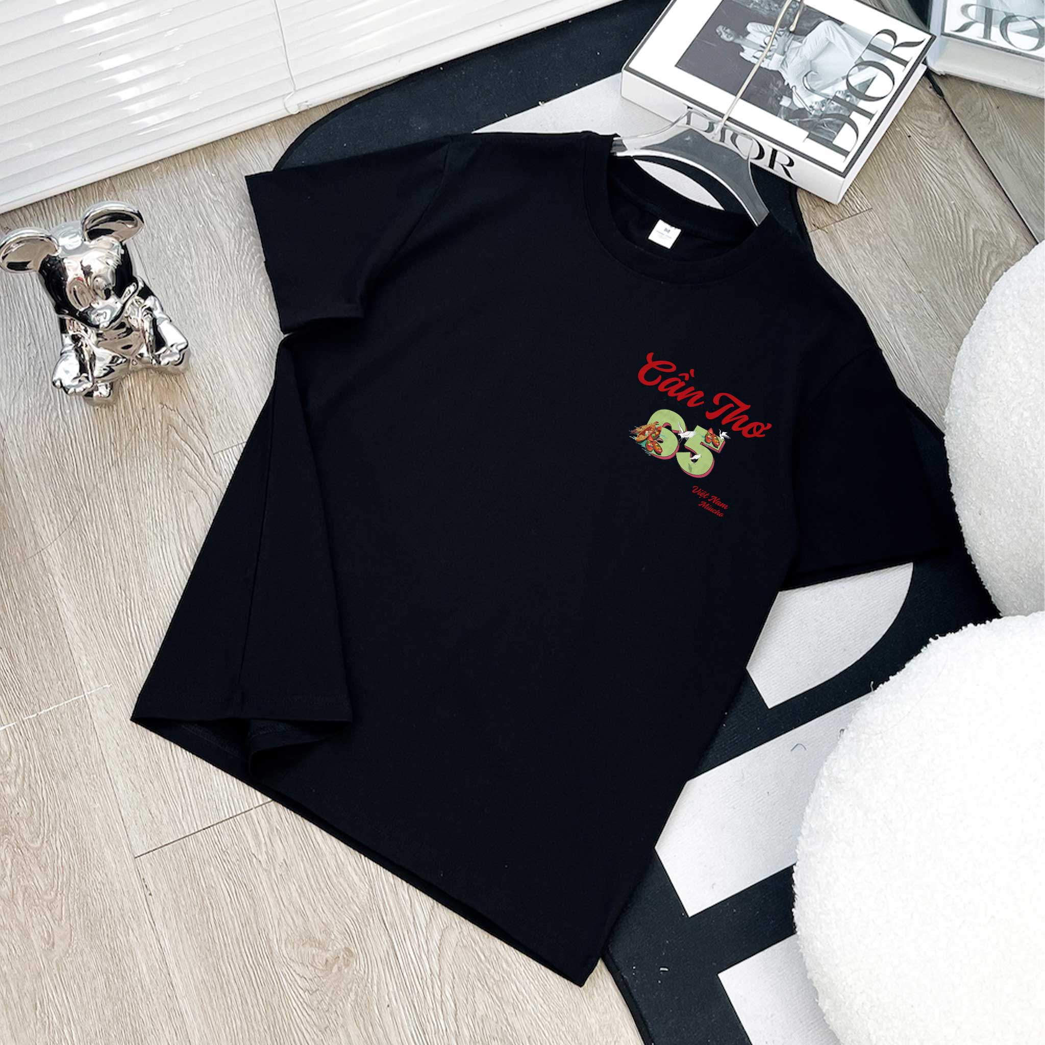 Áo thun nữ du lịch Cần Thơ form vừa regular thoáng mát ARD1294 Miucho Chic in mix_thumbnail_7