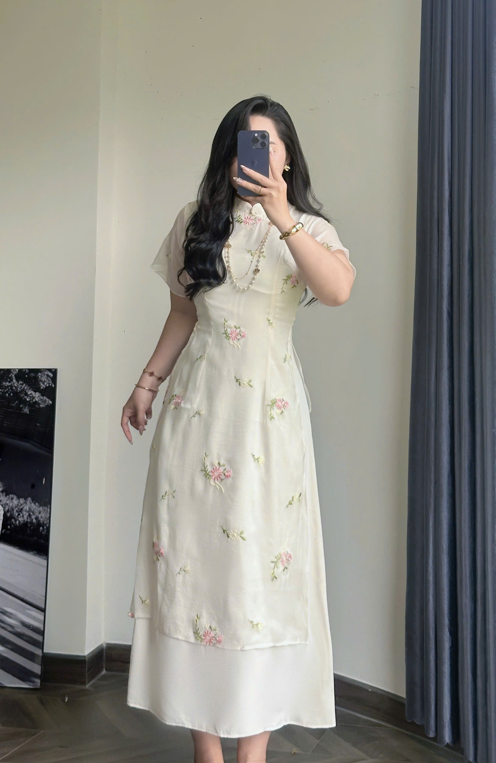 BIGSIZE - Áo dài cách tân kiểu trung hoa V-AD020_thumbnail_6