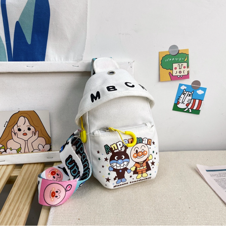 Túi đeo chéo dễ thương cho bé yêu Hàn Quốc, Hoạ Tiết Dễ Thương Bé trai bé gái