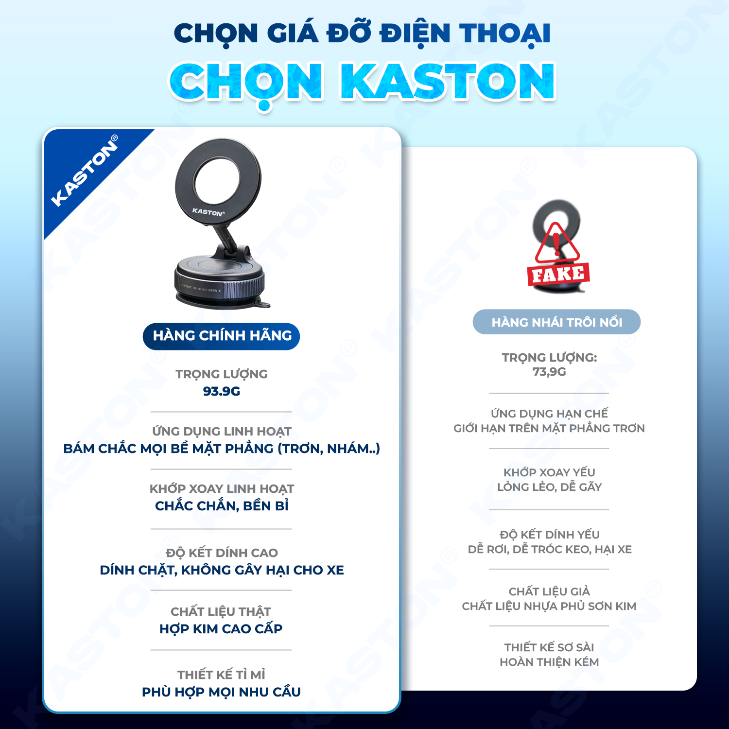 [New] Giá đỡ điện thoại ô tô Kaston - K009 - Keo nano siêu bám - Từ tính hít chân không, xoay 360° gấp gọn đa năng_thumbnail_8