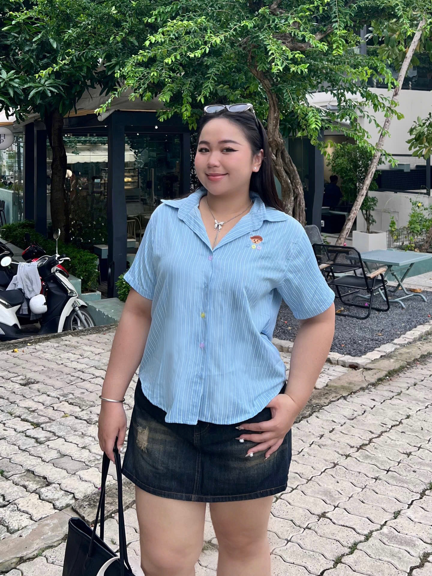 BIGSIZE- Quần váy jean thêu cún T- QVJ2108_thumbnail_10