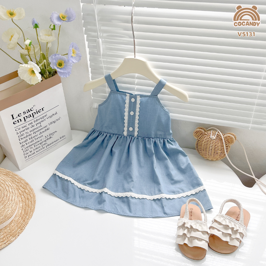 Váy cộc XANH 2 dây phối viền ren_thumbnail_4