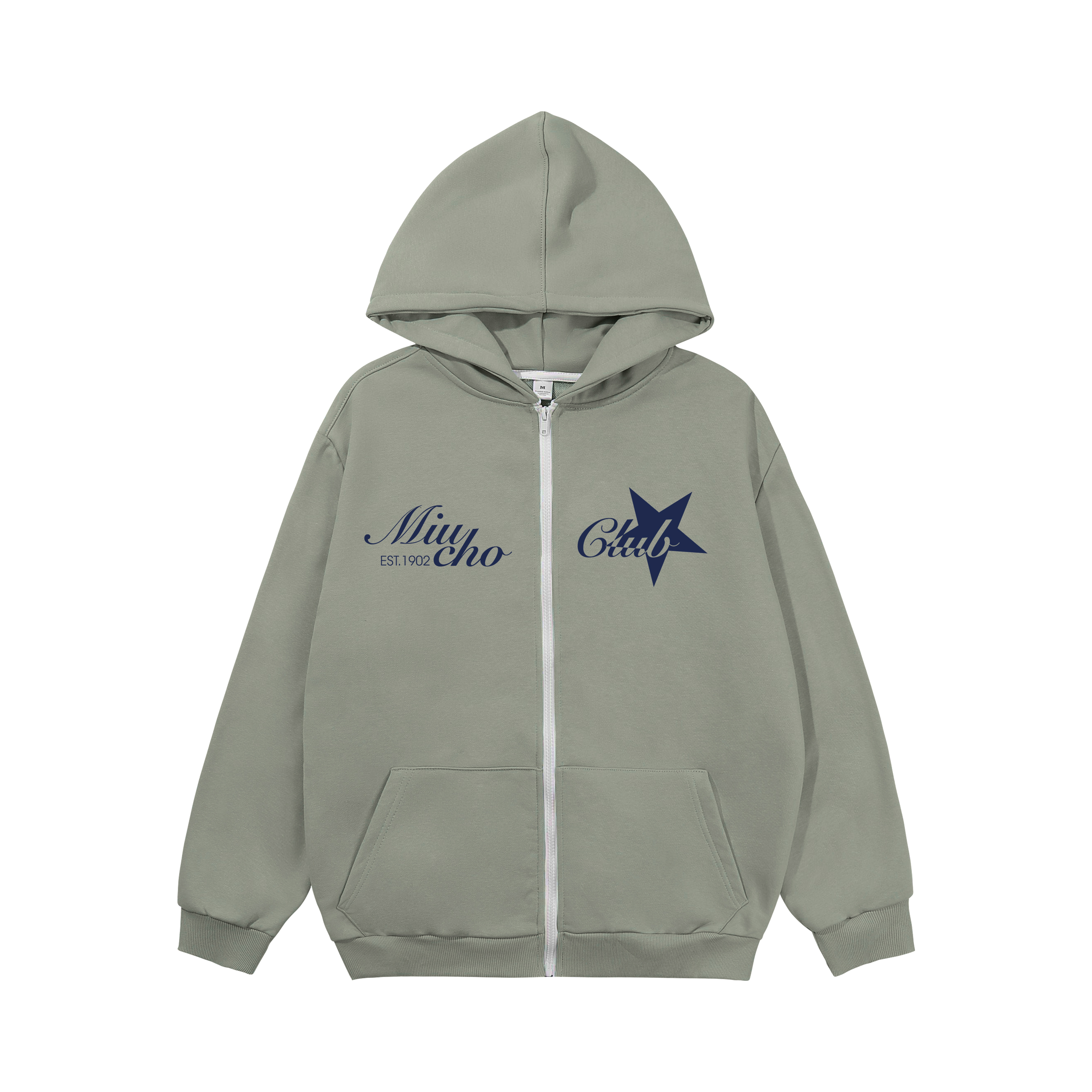 Áo hoodie zip local brand HZD1587 Miucho vải nỉ chân cua dày dặn mủ rộng in typography_thumbnail_10