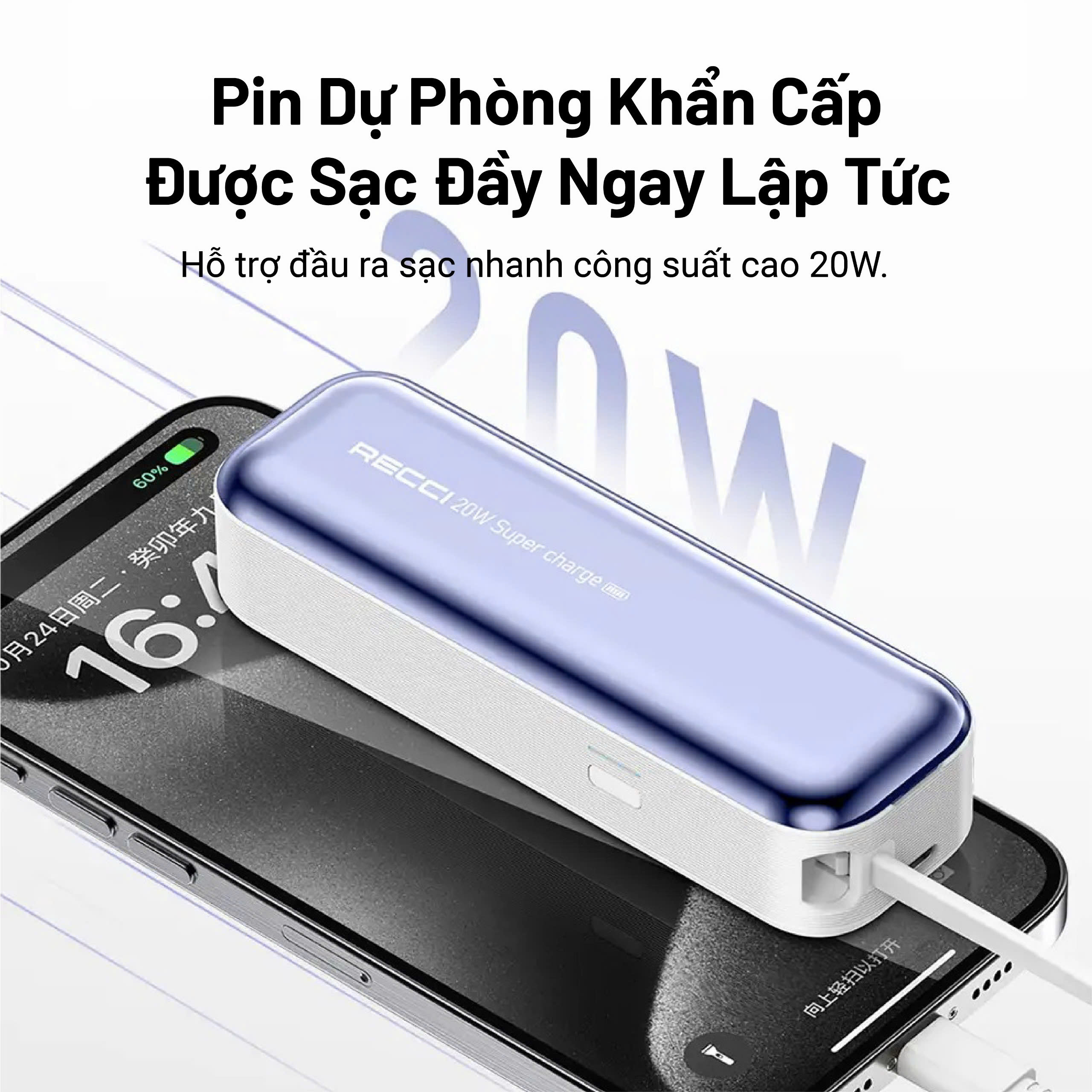 Sạc dự phòng Recci - RPB-A07-BLACK & PINK & WHITE_thumbnail_11