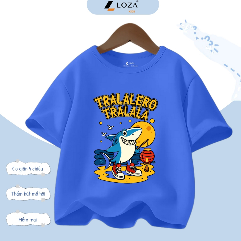 Áo thun Brainrot Tralalero Tralala cho bé trai từ 15-45kg - Áo phông trẻ em Loza Kids - AT3240_thumbnail_5