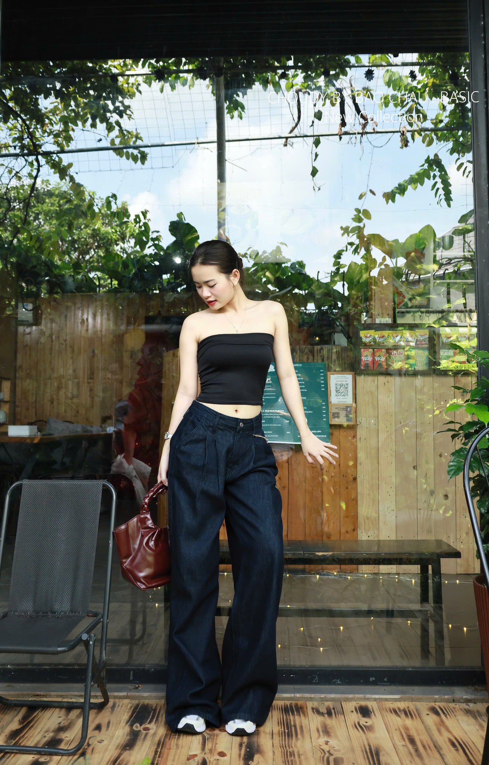 Q296 QUẦN JEAN SUÔNG ĐẬM