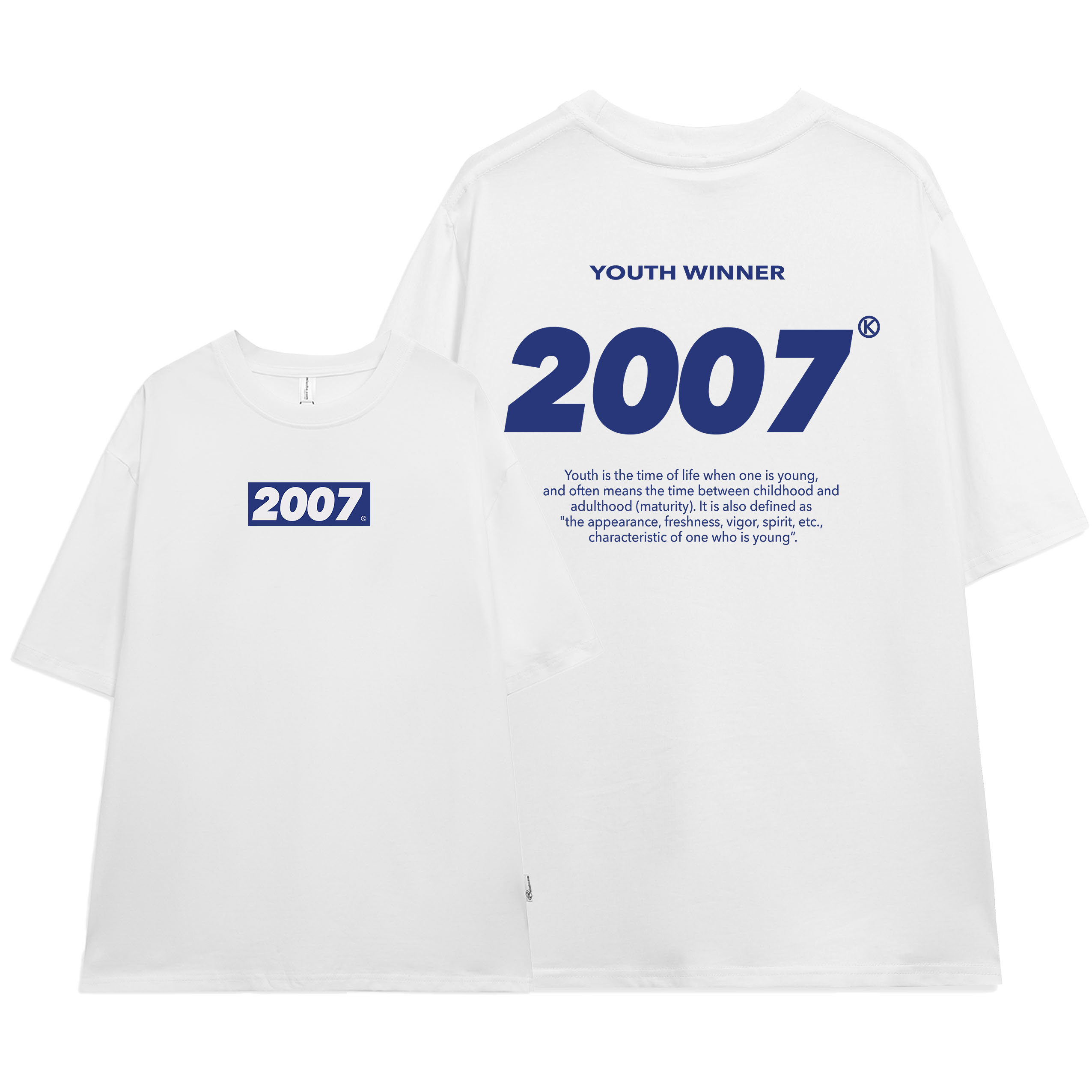 Áo thun unisex form rộng chất vải cotton dành cho nam nữ Miucho AT286 in năm sinh 200x_thumbnail_9