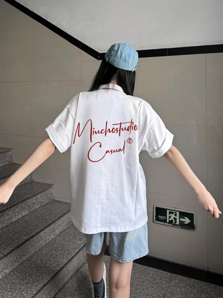 Áo thun nữ form rộng local brand ATD1538 Miucho vải cotton thoáng mát cổ tròn in basic_thumbnail_3