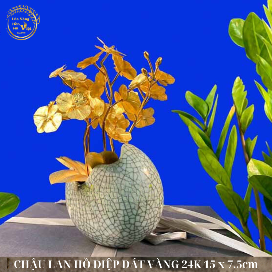 CHẬU LAN HỒ ĐIỆP DÁT VÀNG 24K 15x8cm_thumbnail_3