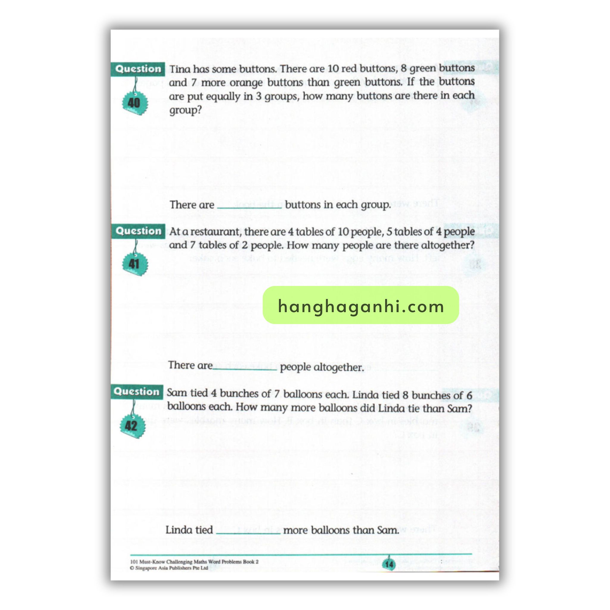 [Sách] 101 Must- Know Challenging Maths Word Problems Book 2_thumbnail_2