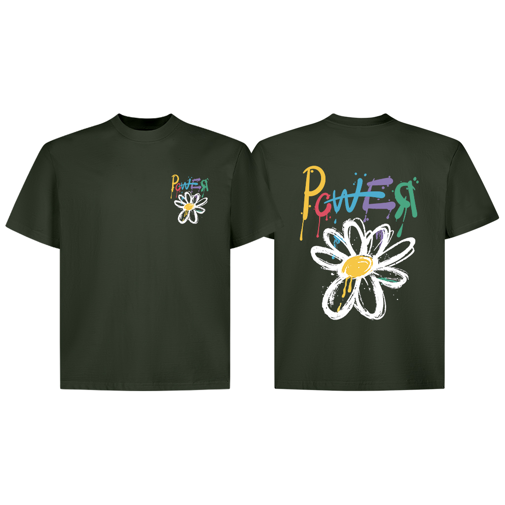 Áo phông nam form boxy hoa cúc GD 2306 Miucho Club chất vải cotton 2 chiều cao cấp in mix