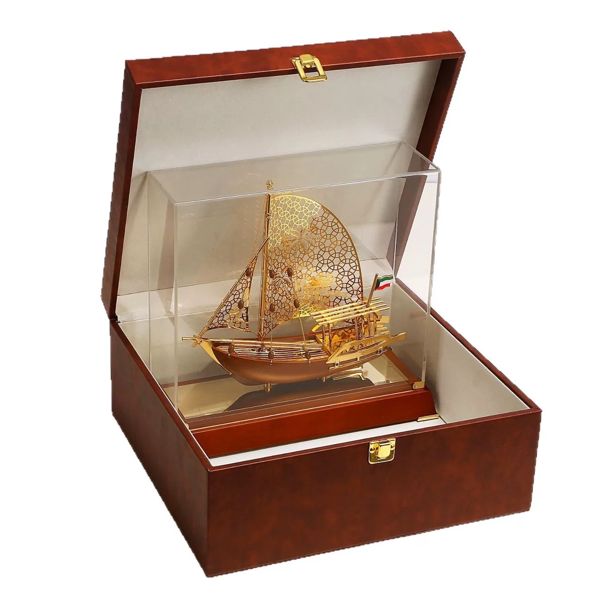 Qùa tặng thuyền mô hình thuận buồm xuôi gió  mạ vàng cao cấp _thumbnail_1