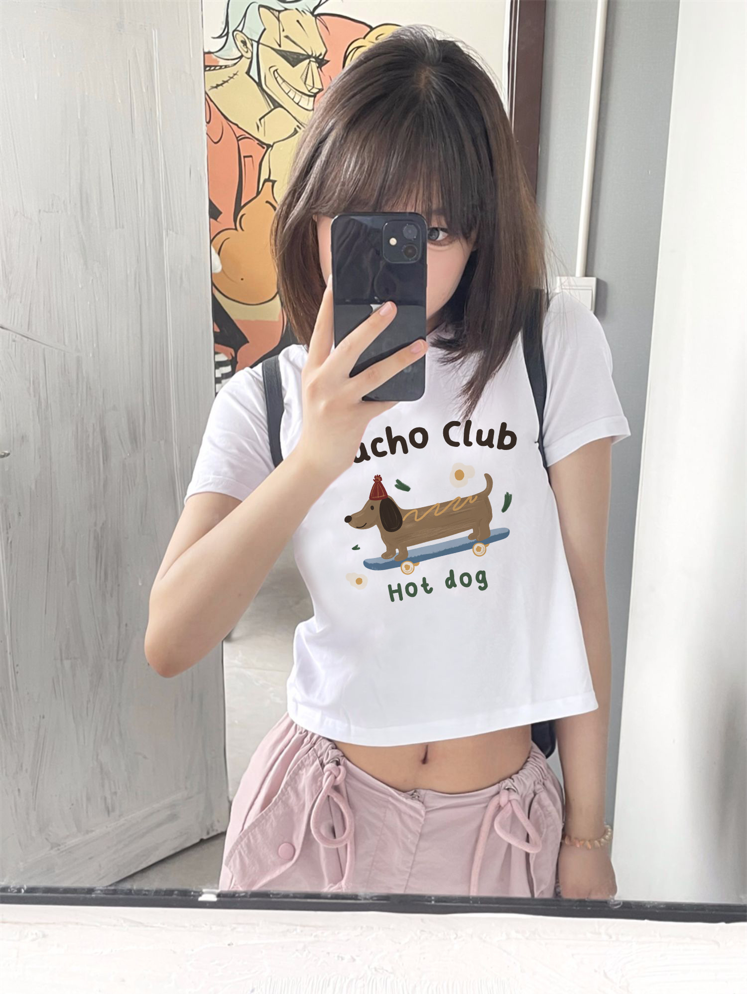 Áo Thun baby tee form ôm ABD1345 Miucho vải cotton co giãn in mix_thumbnail_4