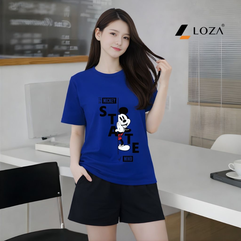 [[Form rộng] Bộ đồ nữ Loza dáng rộng hình Mickey - Loza TB35-BP631_thumbnail_6