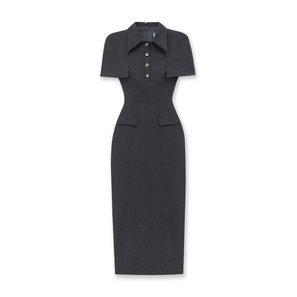 Váy trùm vai bổ trụ khuy đồng HAGOO_thumbnail_5