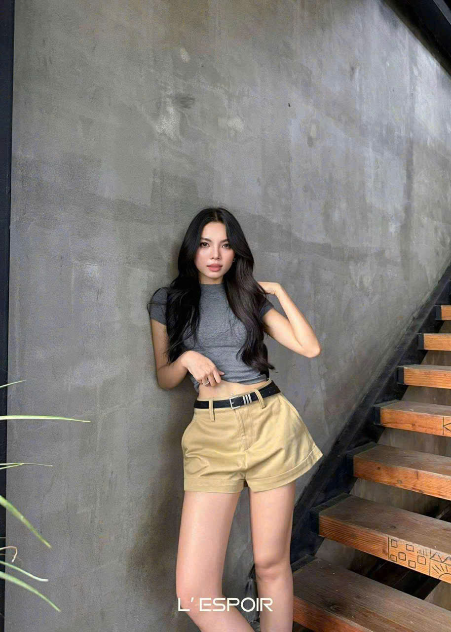 HQ303 Quần short kaki nâu