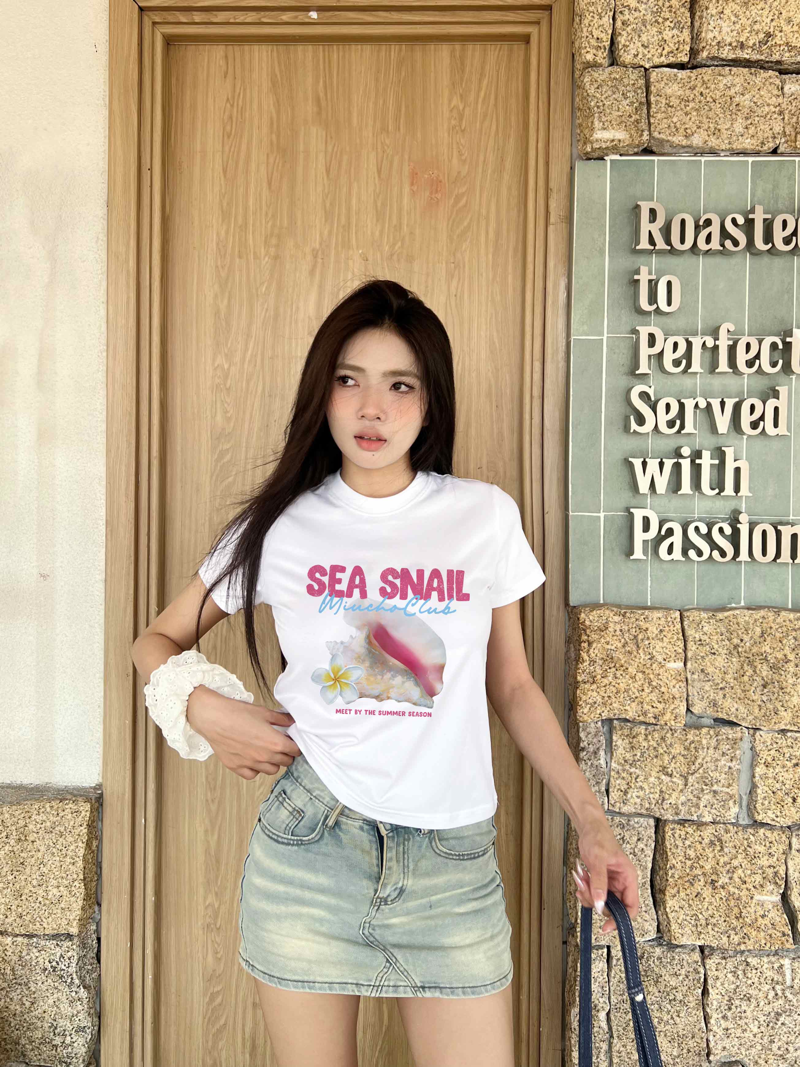 Áo baby tee form ôm hè biển 2230 Miucho cổ tròn vải cotton 4 chiều co giãn thoáng mát in mix_thumbnail_4