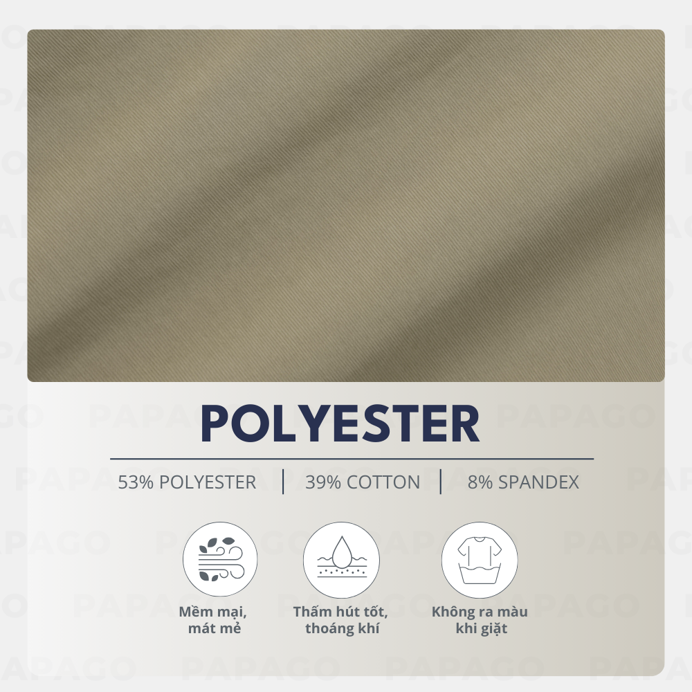 Áo Thun Polo PAPAGO Nam Trung Niên Phối Viền Cổ áo Form Rộng Thoải Mái - P25PLPT002_thumbnail_1