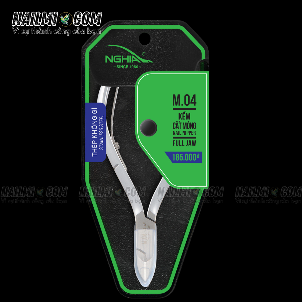 Kềm cắt móng Kềm Nghĩa thép không gỉ M.04 Thép không gỉ (Inox) , an toàn cho người dùng